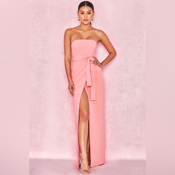 House of CB Miranda maxi dress pink size medium - Picture 2 of 15